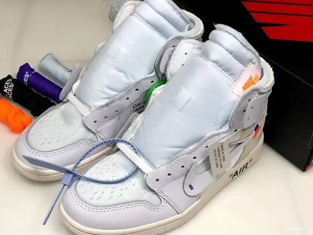 HYPE Retro Air 1 White Jordan AQ0818-100 High Off-White 0409